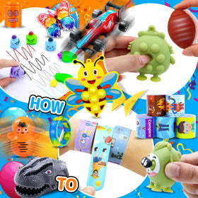 TRIRAXUS 40-toy bundle supports focus and sensory play during study and recreation.