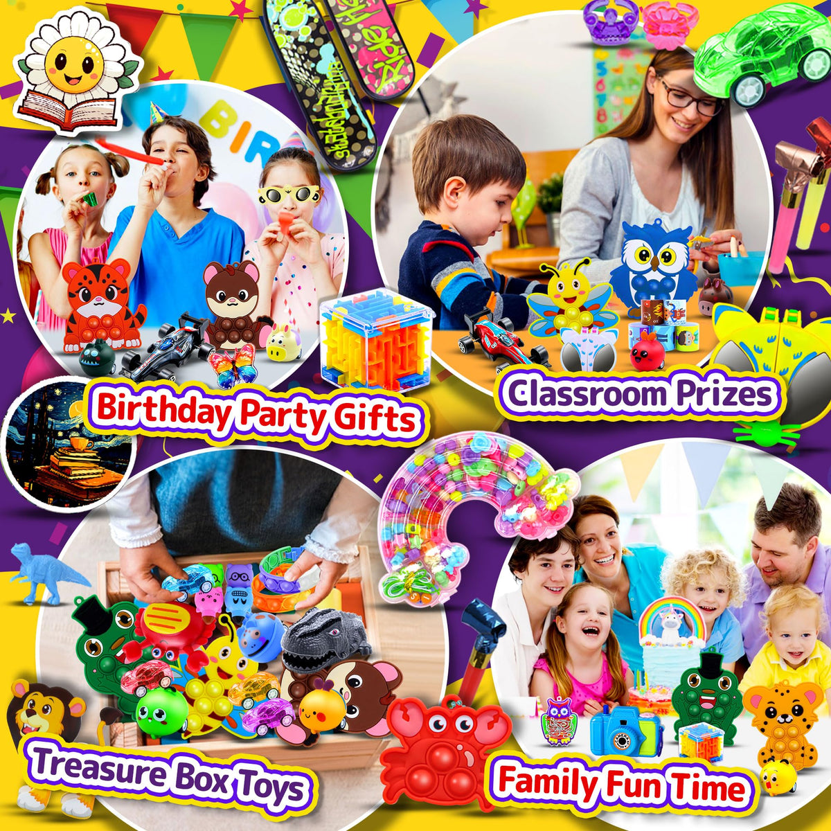 TRIRAXUS carnival party toys create easy prizes and vibrant party memories.