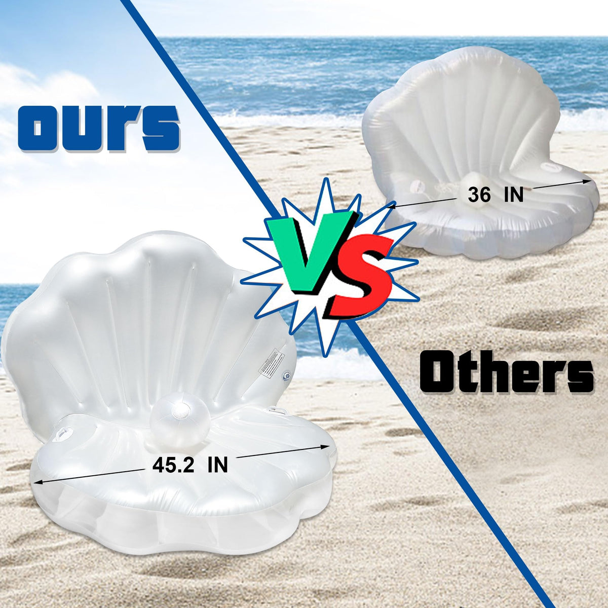 Triumpeek pool party seashell setup ideal for photos.