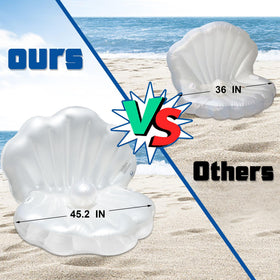 Triumpeek pool party seashell setup ideal for photos.