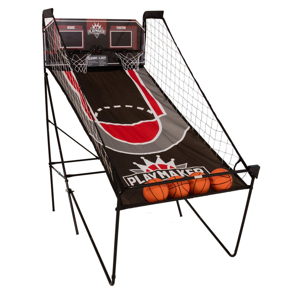 Triumph PlayMaker shootout arcade with LED scoring for head-to-head play at home.