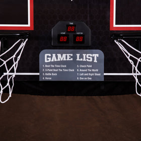 Triumph PlayMaker dual rims with levers record baskets during fast-paced matches.