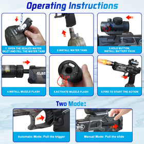 Trokiomi water gun shoots up to 25–32 feet for outdoor fun