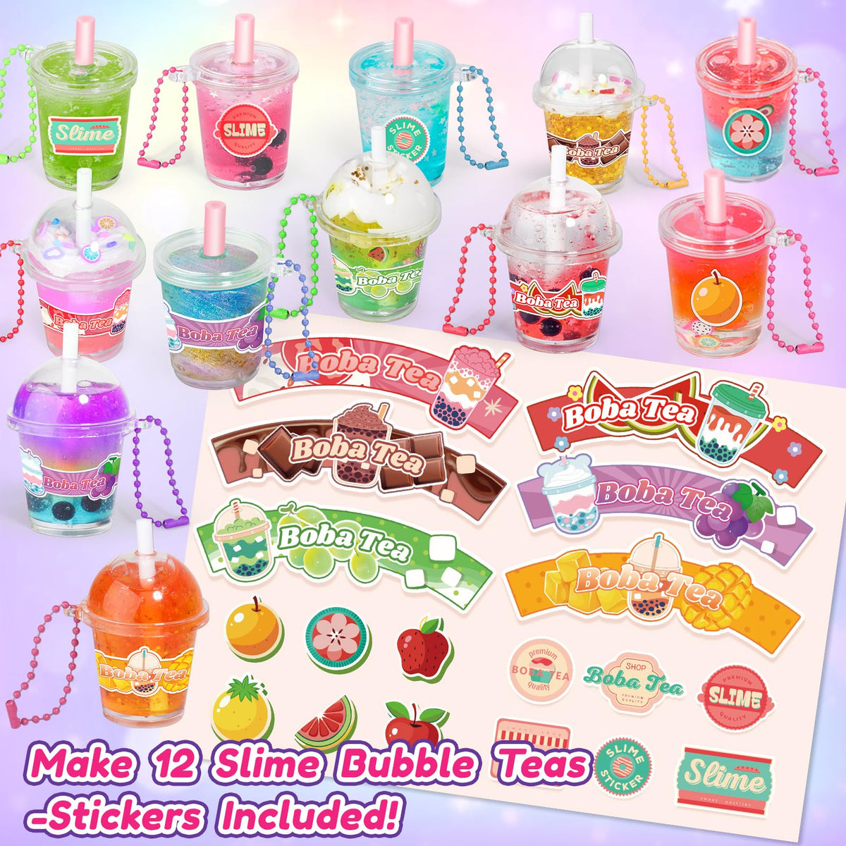 Trubic clay, pearls, and white cream gel for miniature food design