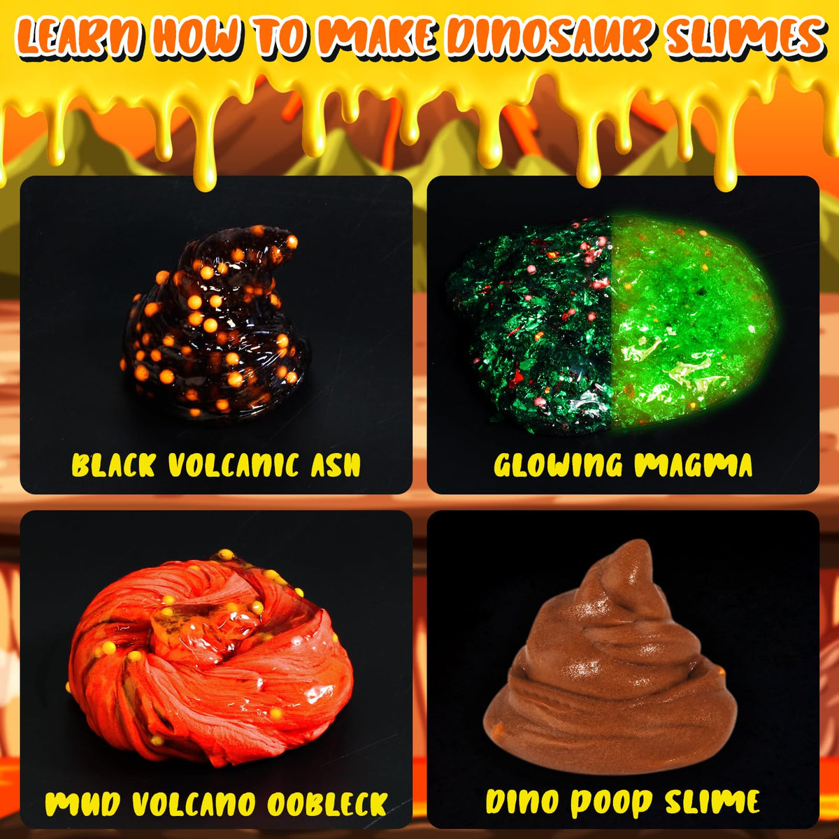 Trubic Dinosaur Slime Kit volcano model adds exciting science-themed slime experiments.