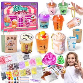 Trubic miniature cafe boba slime kit shows realistic drinks for imaginative play