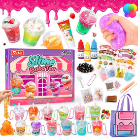 Trubic slime boba tea kit full set with colorful components for imaginative play