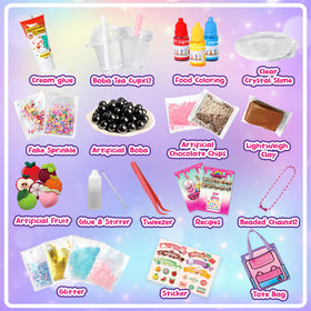 Trubic sprinkles, chips, and glitter add texture and visual detail