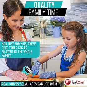 TruChef aqua paring knife for precise, gentle prep.