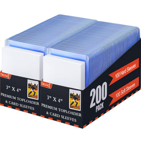 TRUGQ 400 card sleeves toploads packaging protects cards during shipping.