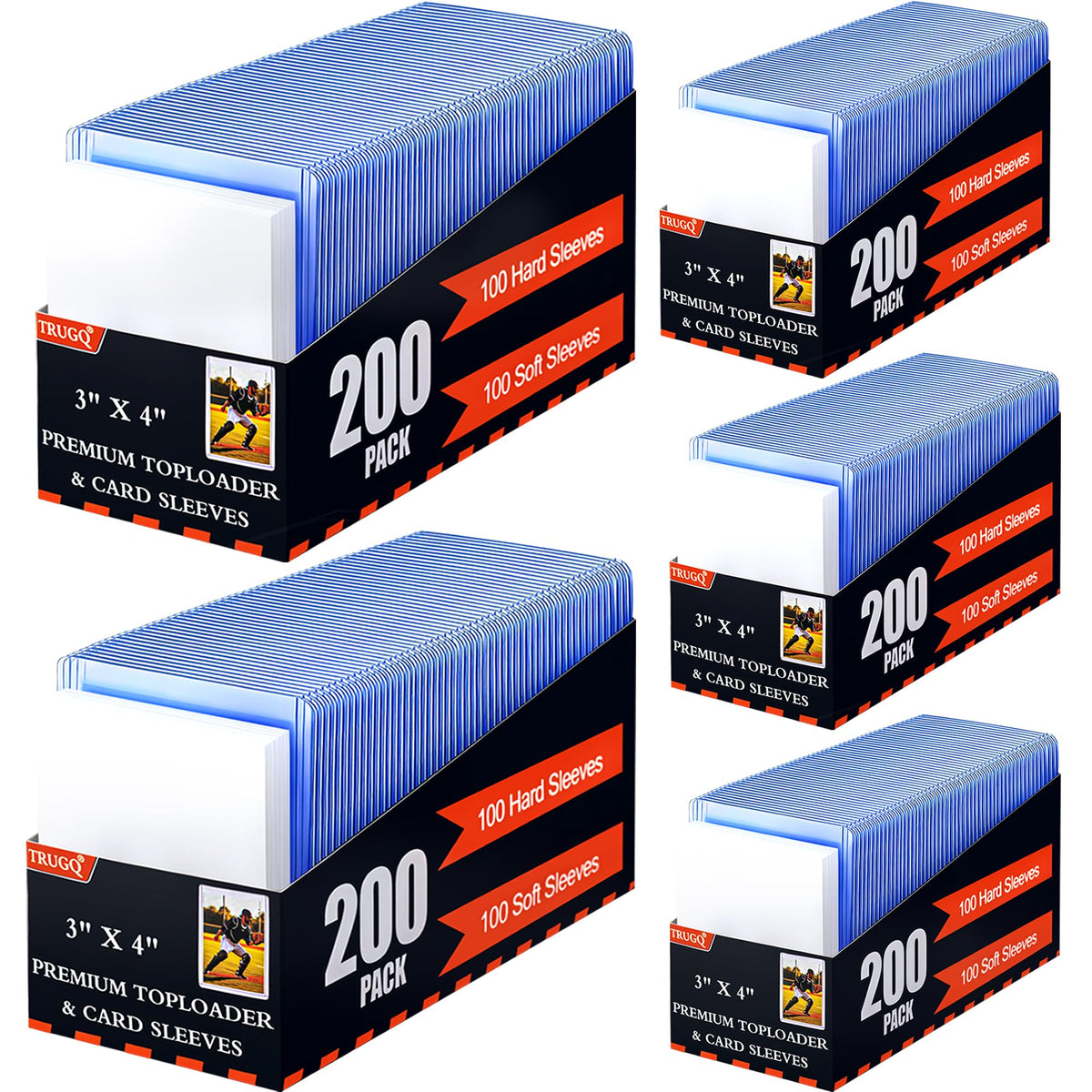 TRUGQ hard top loaders shield standard 3x4 cards during transit