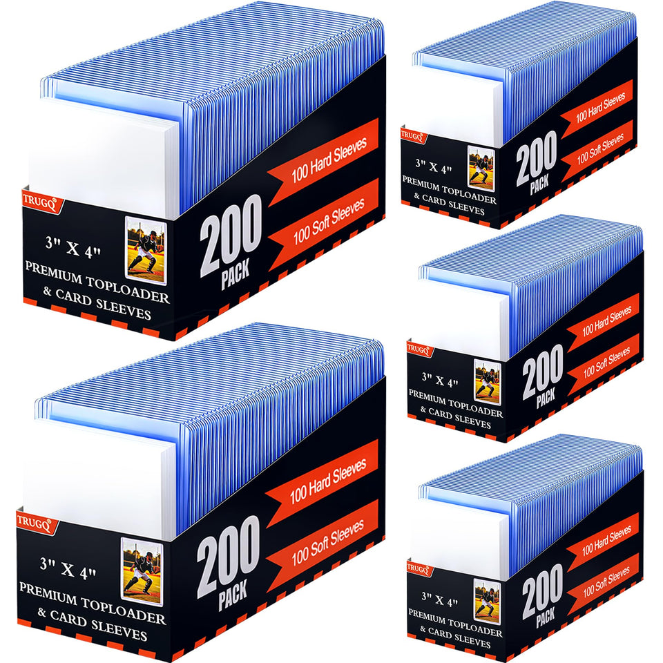 TRUGQ hard top loaders shield standard 3x4 cards during transit