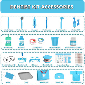 Trulloyoo dentist play set dental retainer for role-play