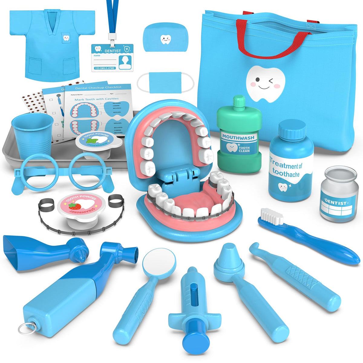Trulloyoo dentist play set drill for imaginative dental care play
