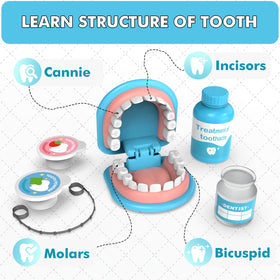 Trulloyoo dentist play set mirror for inspecting pretend teeth