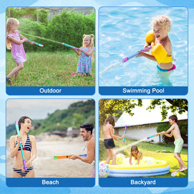 Trulloyoo water guns promoting group play and outdoor game fun.