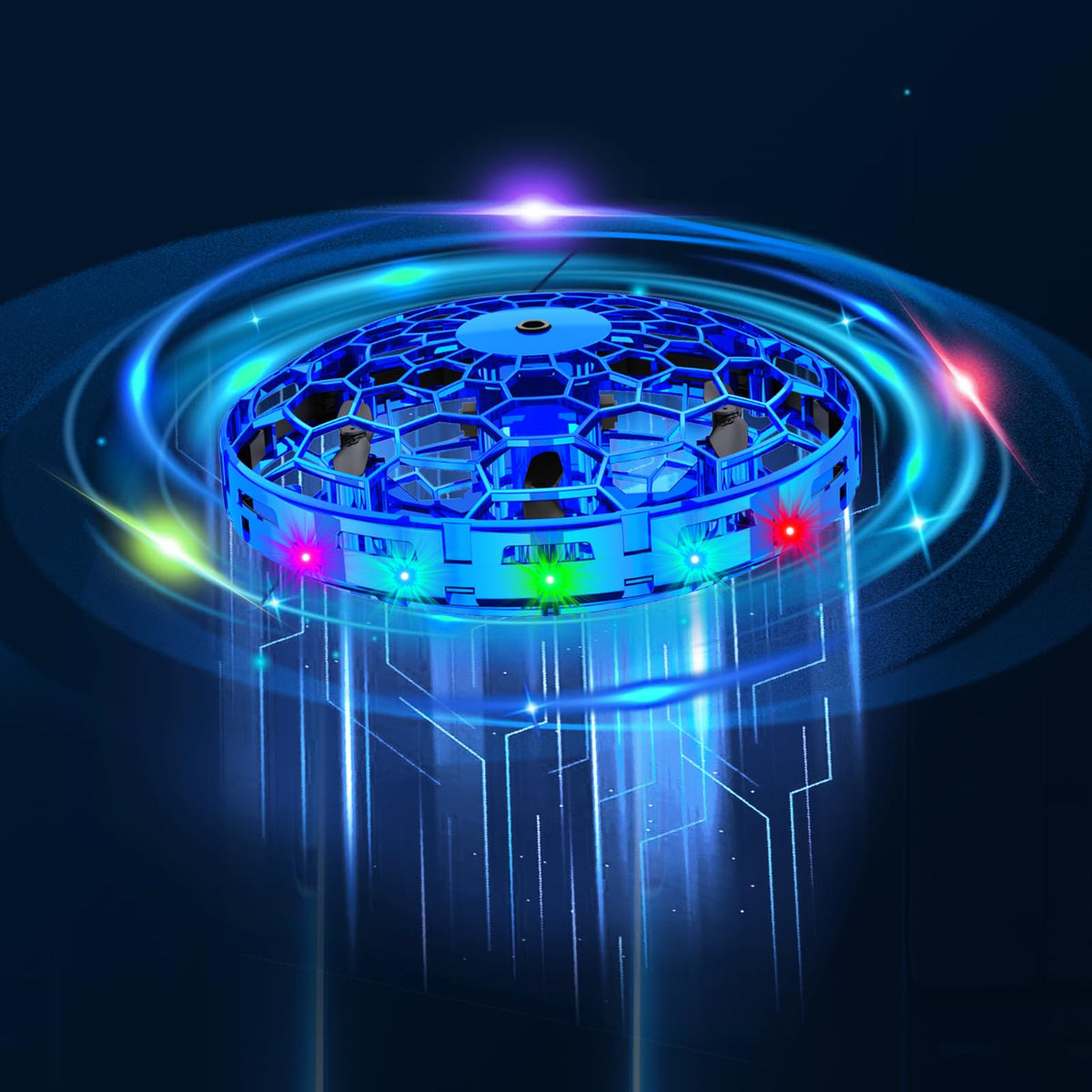 TrysGame Mini Drone blue hand-gesture control for easy indoor play