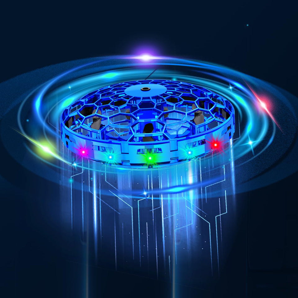 TrysGame Mini Drone blue hand-gesture control for easy indoor play