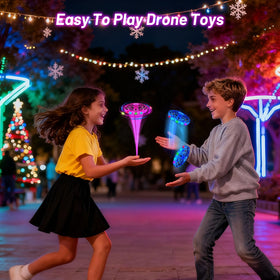 TrysGame mini drone outdoors indoors with gesture control in action.