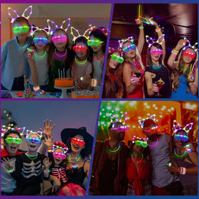 TSDATOWR ball and flower connectors help build glowing necklaces and bracelets.