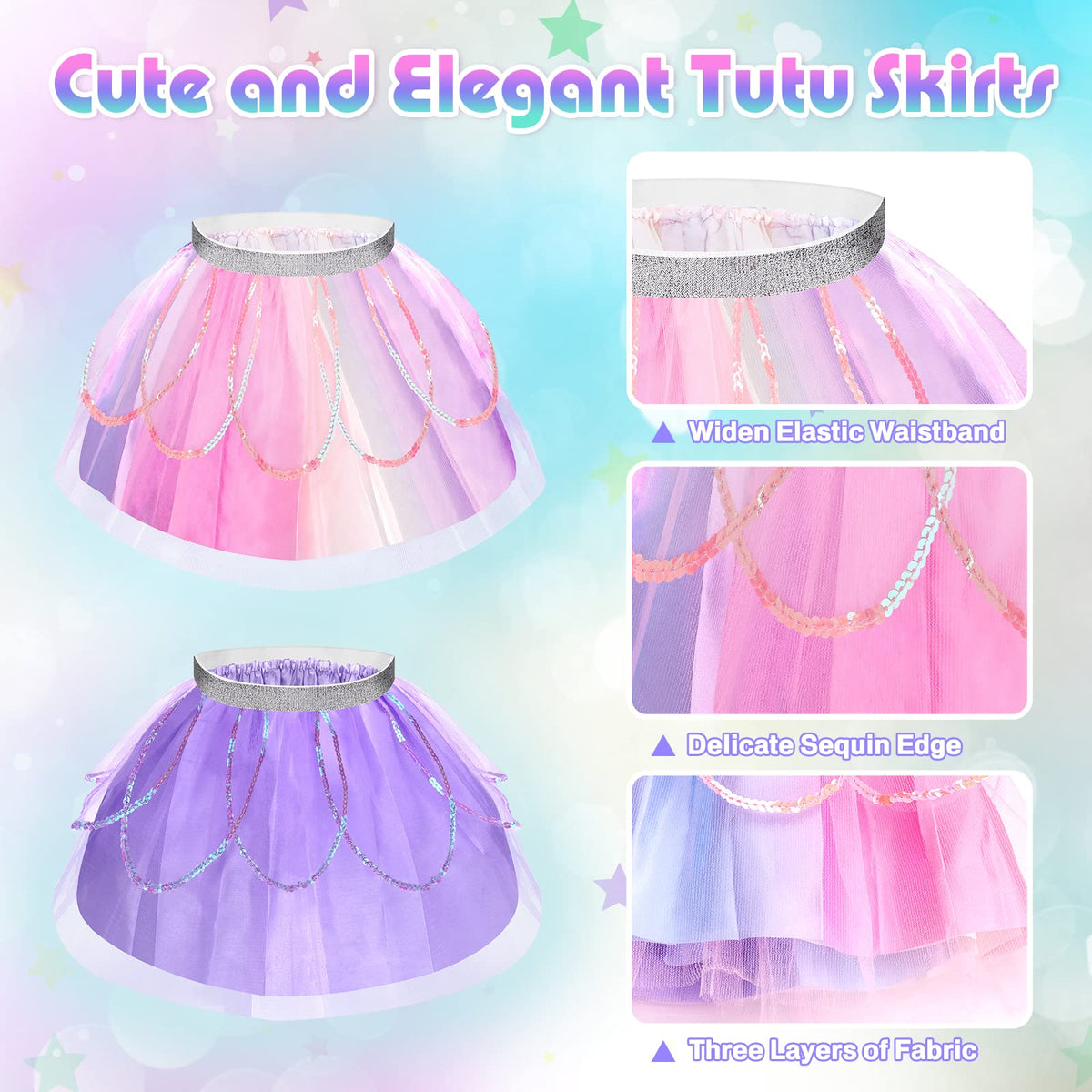 TSDATOWR crystal princess shoes provide sparkle and stability.