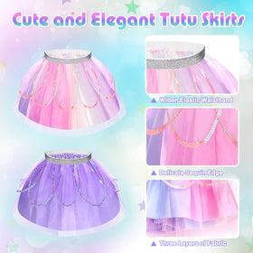 TSDATOWR crystal princess shoes provide sparkle and stability.
