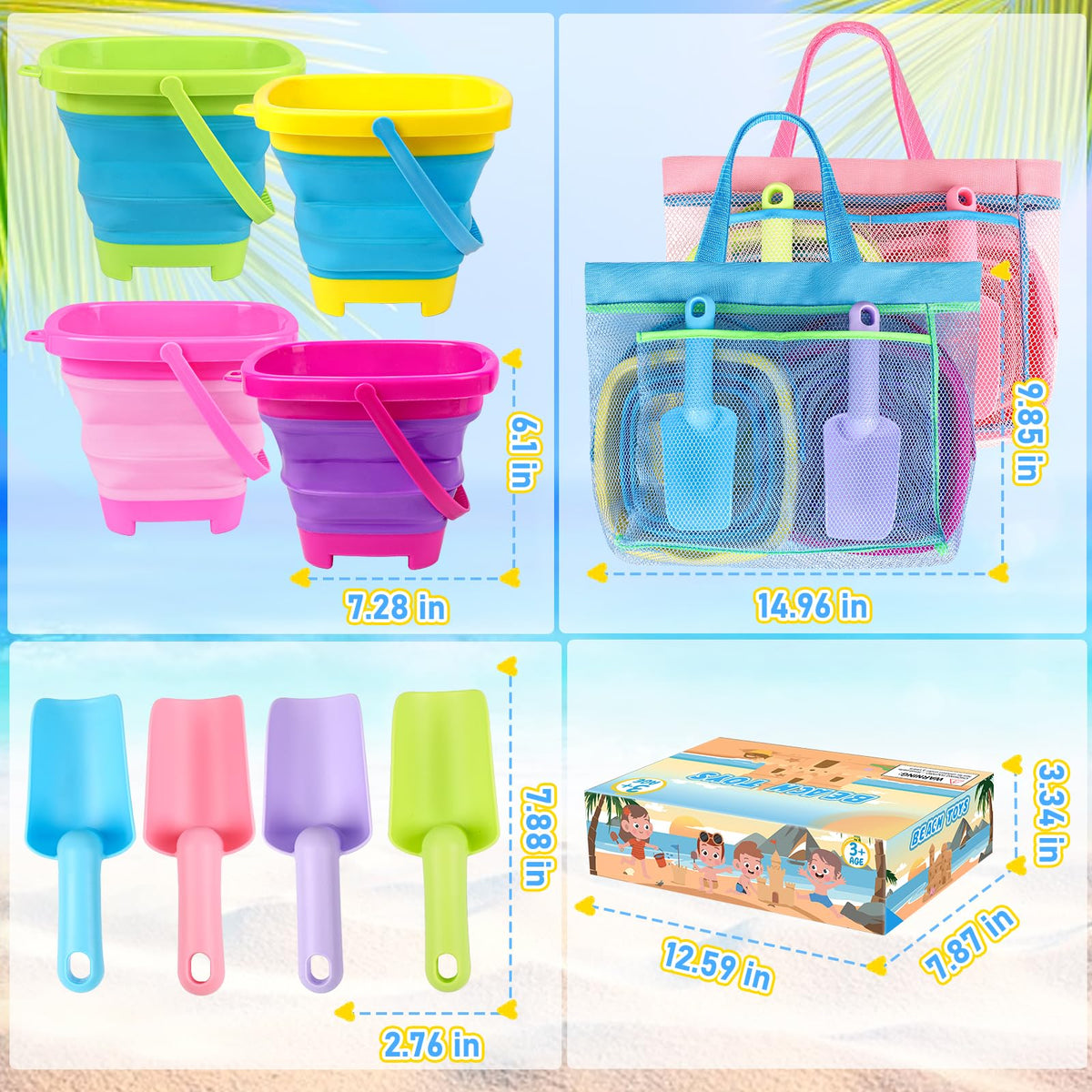 TSDATOWR easy-to-clean beach tote keeps gear organized