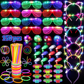 TSDATOWR glow glasses illuminate parties with bright LEDs for kids and adults.