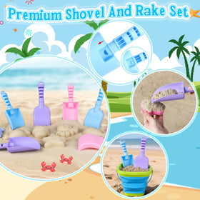 TSDATOWR sand rakes provide sturdy grip for precise digging at the beach.