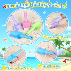 TSDATOWR stackable sand shovels save space during travel
