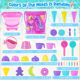 TSDATOWR travel sand toys kit perfect for beaches and pools.