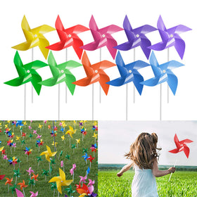 Tsocent 100-pack pinwheels ready-to-assemble display for outdoor décor.