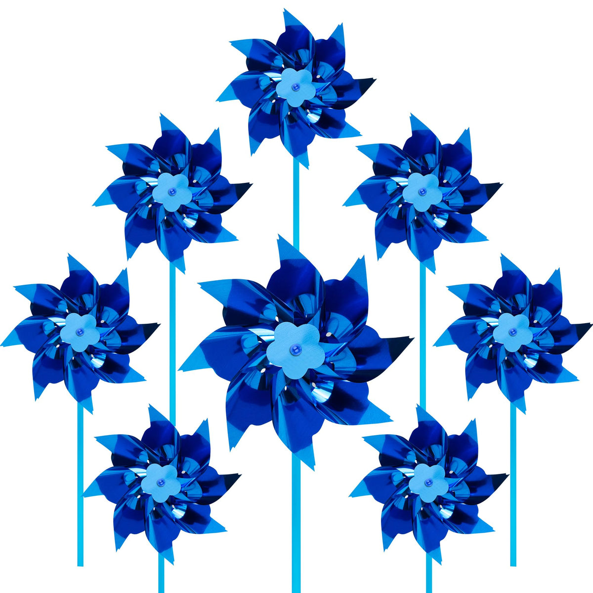 Tsocent pinwheels blue bulk pack for vibrant garden decor