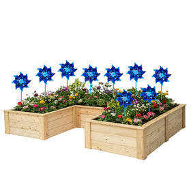 Tsocent pinwheels blue kids toy session outside