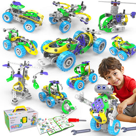 Tsomtto 10-in-1 bulldozer—hands-on engineering play boosts spatial thinking and creativity.