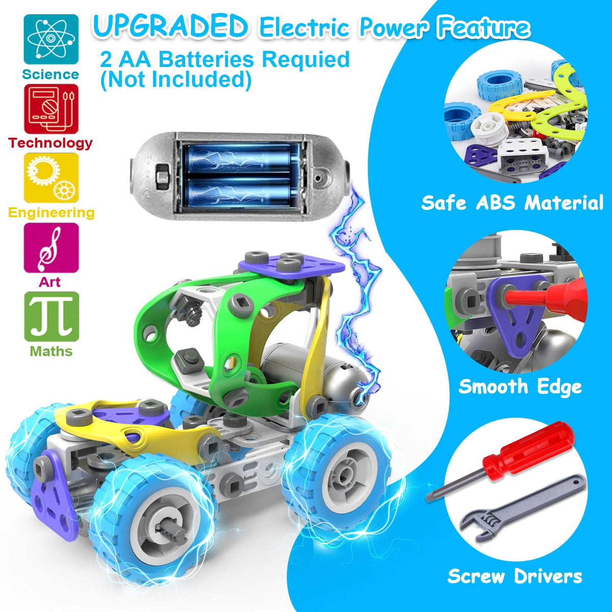 Tsomtto 10-in-1 plane—explores airflow concepts while assembling moving parts.