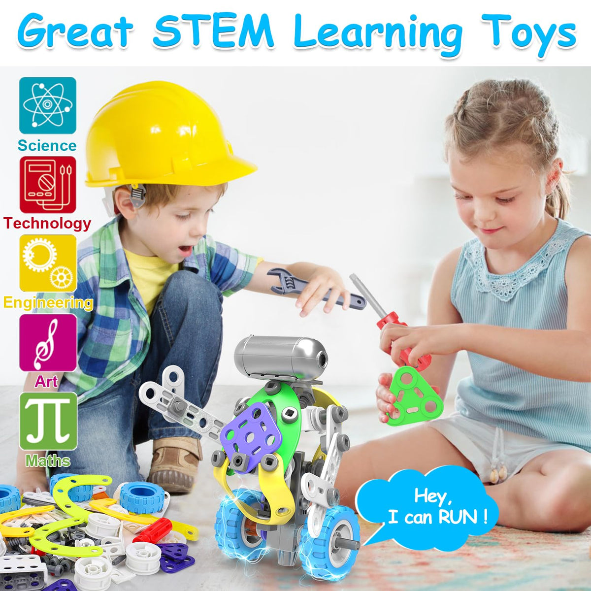 Tsomtto 10-in-1 robot—fosters problem solving and sequencing through modular design.