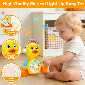Tsomtto safe ABS BPA-free duck toy with rounded edges for safe exploration