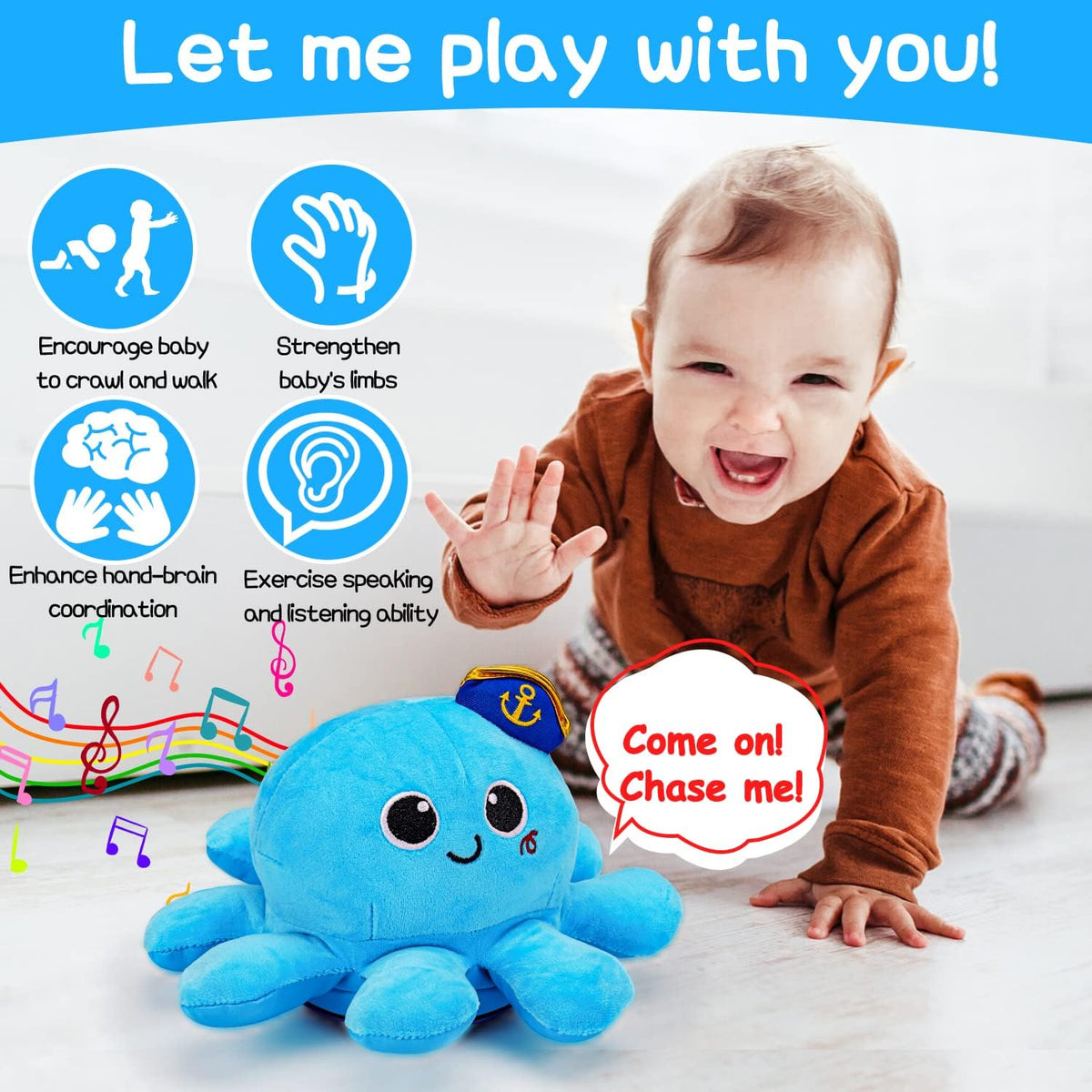 Tsomtto obstacle-avoidance octopus helps navigate around furniture safely.