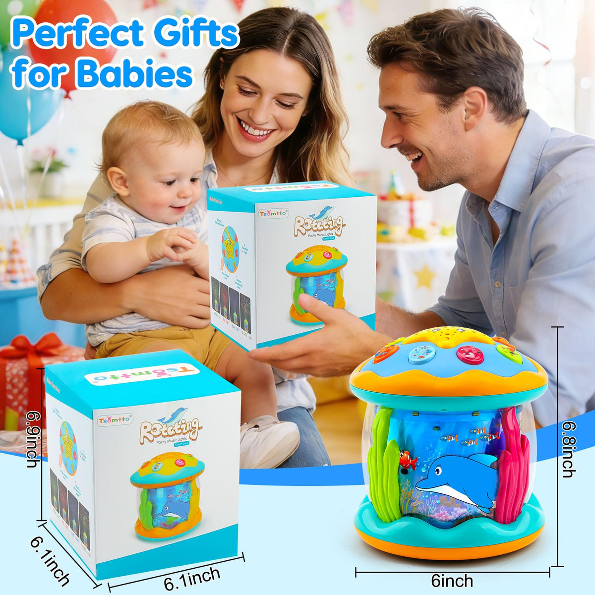 Tsomtto toy uses BPA-free ABS with smooth edges for safety.