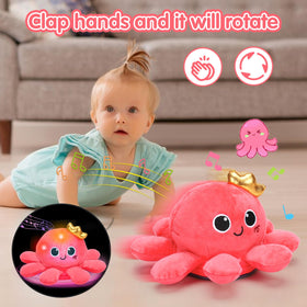Tsomtto octopus records voice playback to help babies hear clear repetitions.