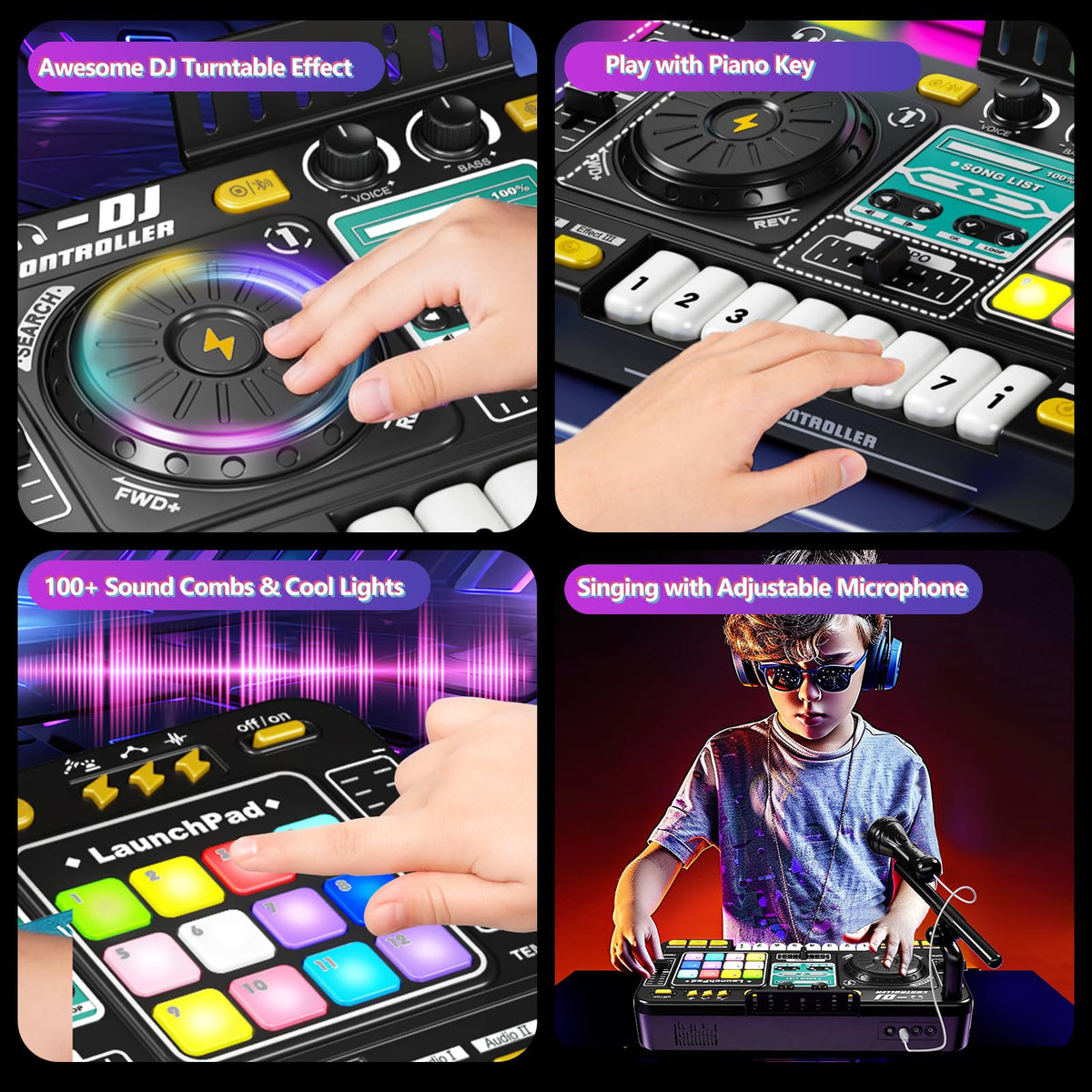 Tsomtto Portable safe DJ table designed for little hands