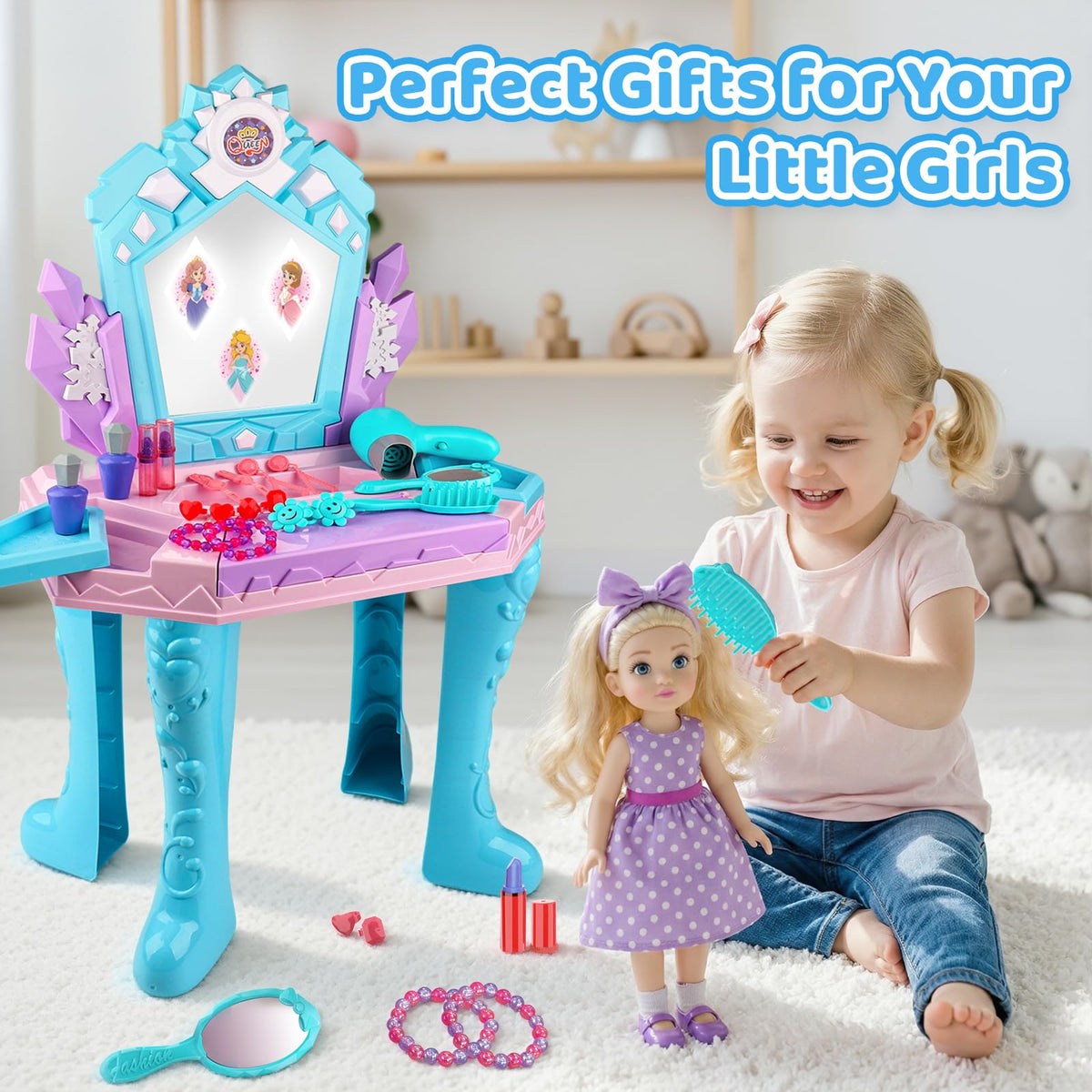Tsomtto princess dress-up toy set fuels imaginative role-play and confidence.