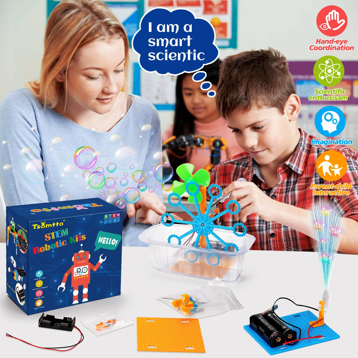 Tsomtto STEM robot kit instruction manual supports easy assembly