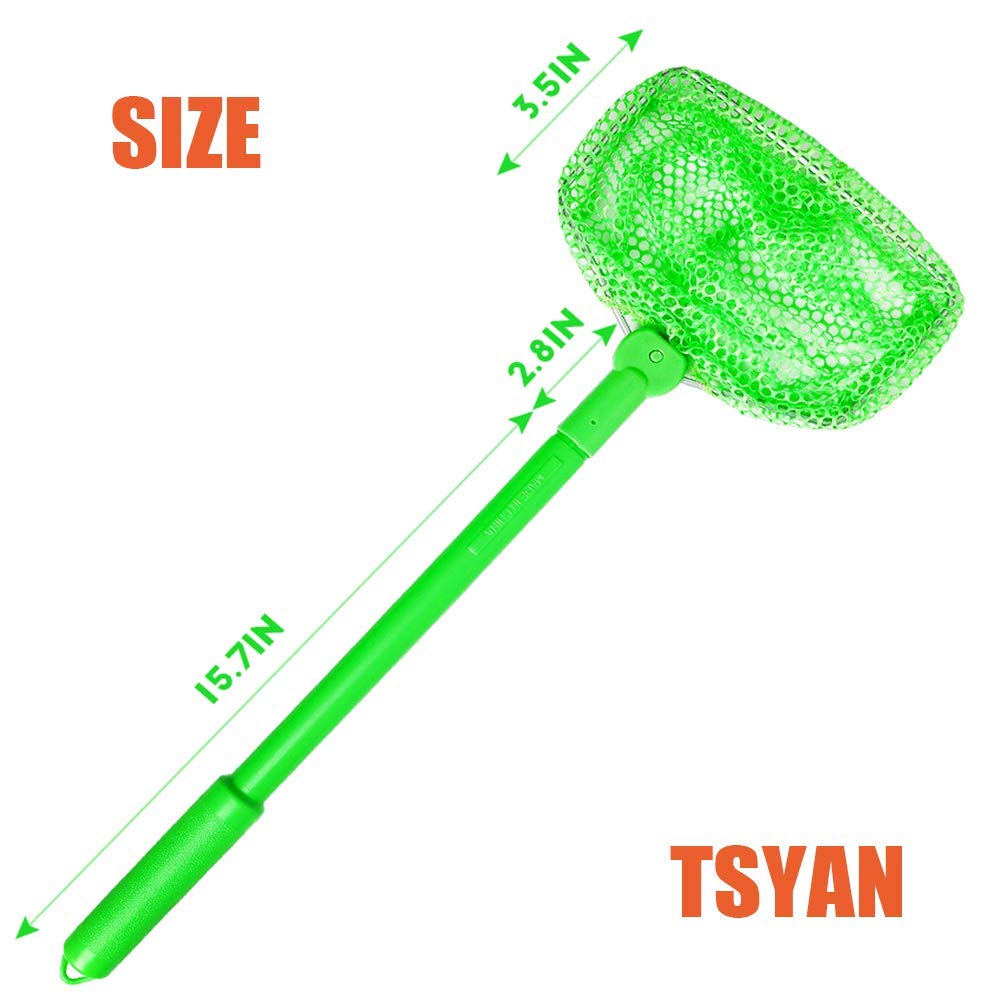 TSYAN fishing net orange net for kids, colorful beach toy for outdoor exploration.