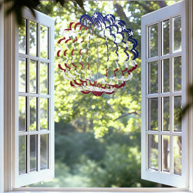TT & MM rust-proof coating protects this wind spinner against the weather