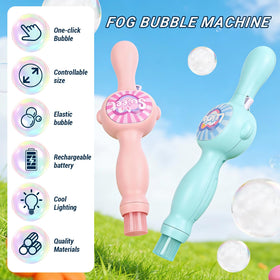 TTKADIY Bubble Machine with colorful lights brightens outdoor parties
