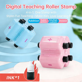TTKADIY Math Roller Stamp subtraction focus enables simple classroom or home drills.