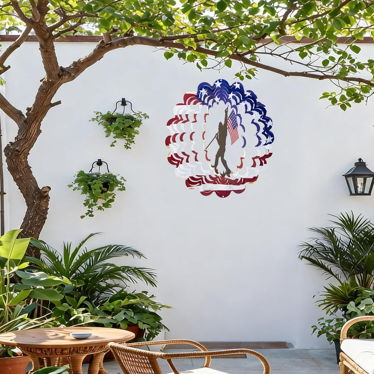 TT-MM Patriotic yard decor includes gloves and a swivel hook for easy setup.