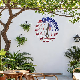 TT-MM Patriotic yard decor includes gloves and a swivel hook for easy setup.